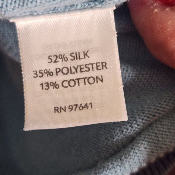 J. Jill Silk Blend Button Side Detail Sweater Size S - Picture 5 of 5